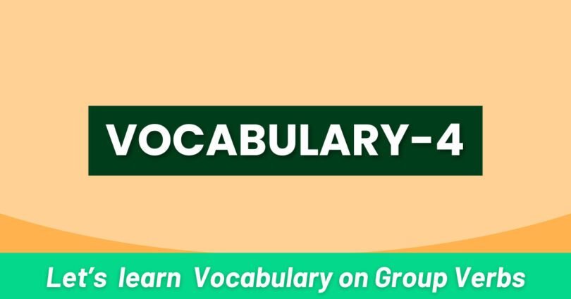 Vocabulary on Group Verbs / Phrasal Verbs "Break"